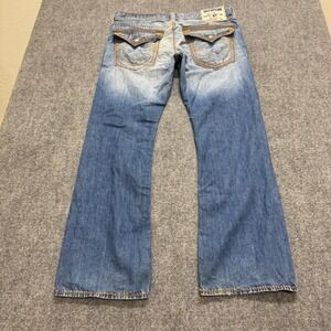 True Religion Men's Blue Bootcut Jeans